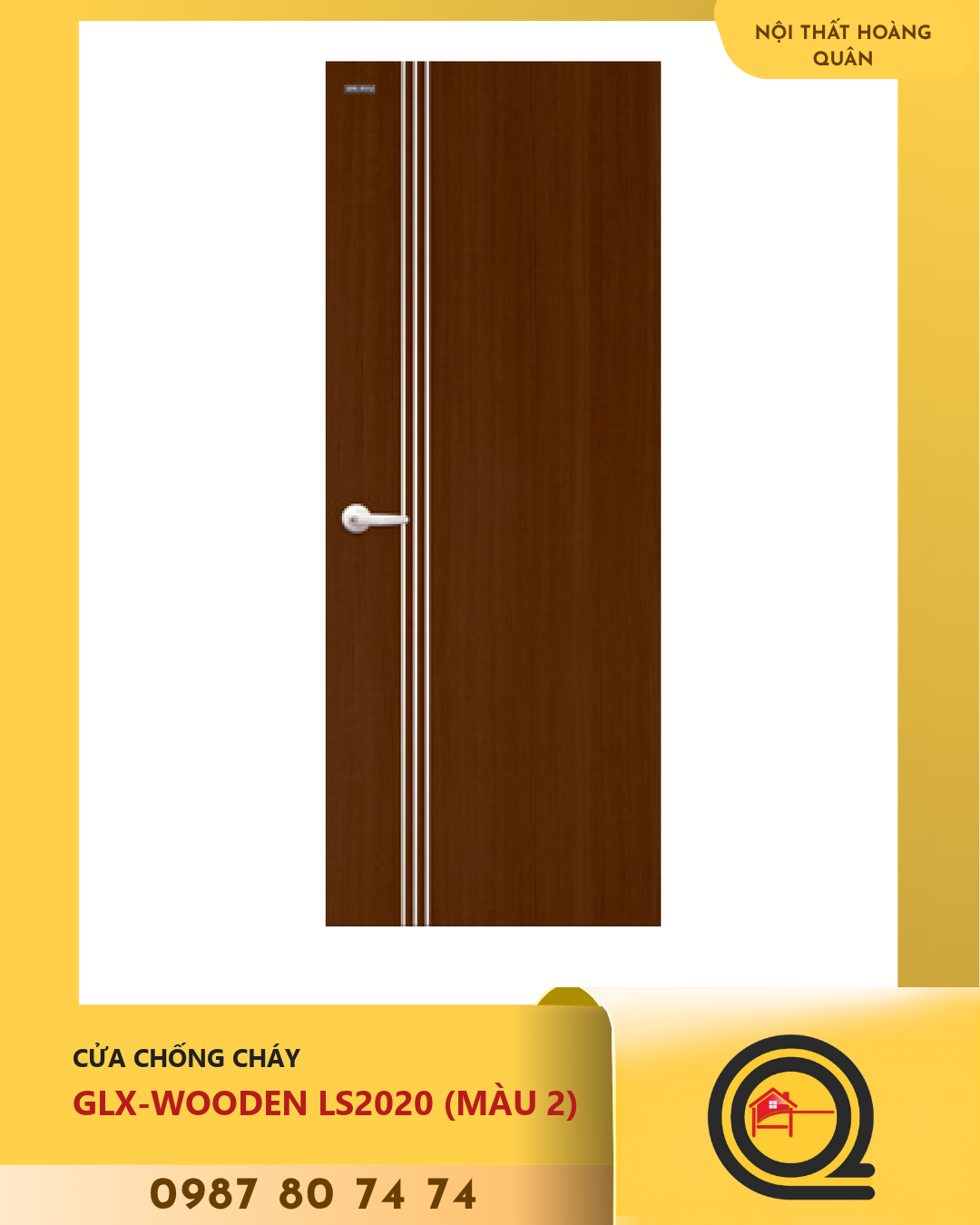 Cửa Gỗ Chống Cháy GLX-WOODEN LS2020 (M├аU 2)
